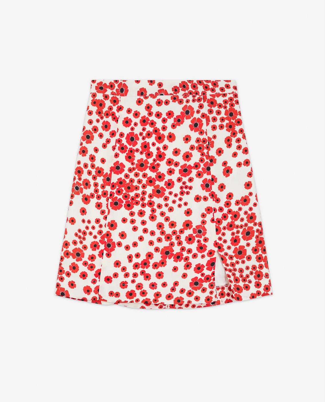 The Kooples - Jupe Droite Taille Haute - Blanc - Femme