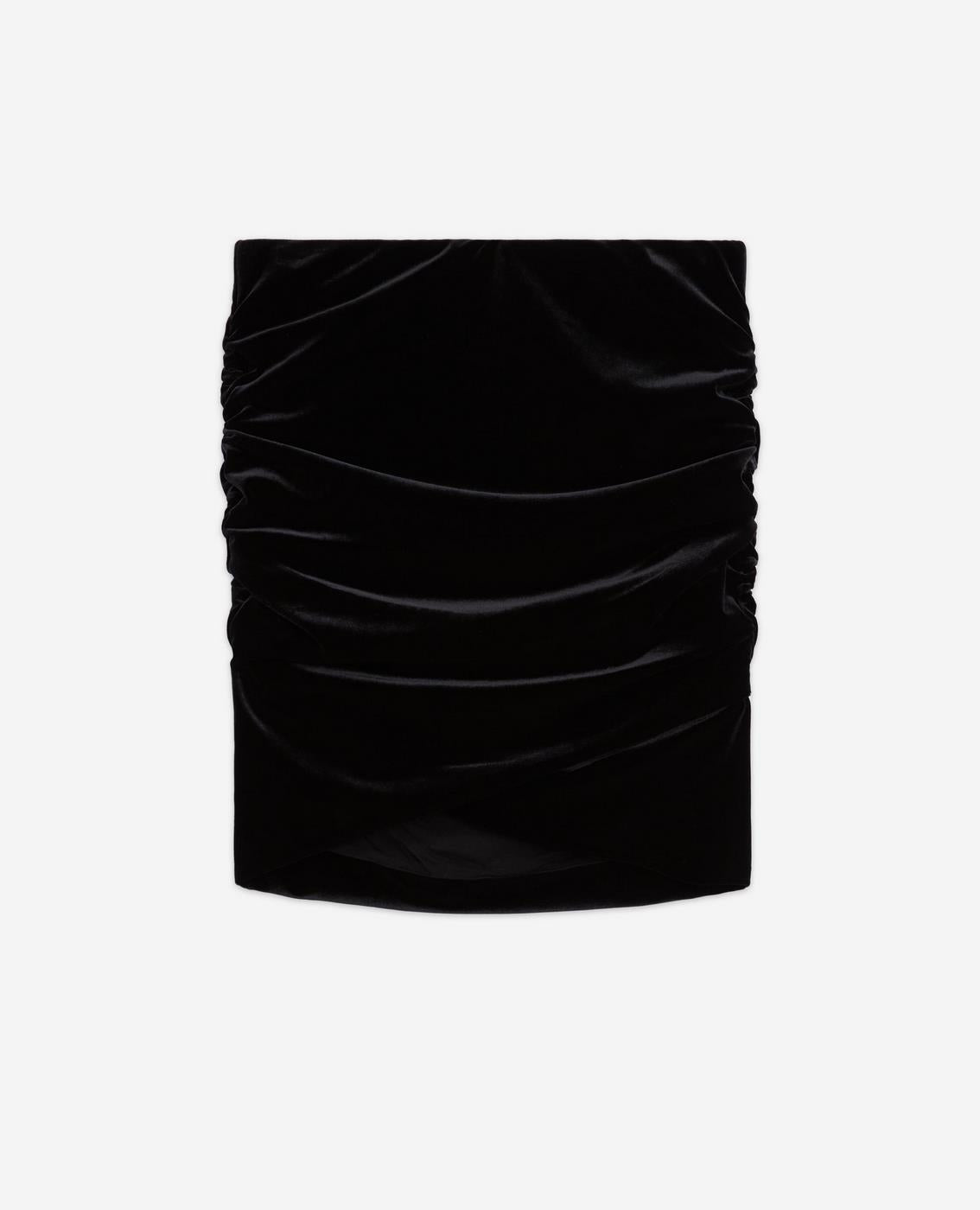 The Kooples - Minijupe En Velours - Noir - Femme