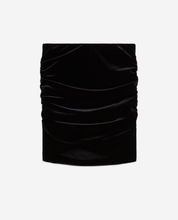 The Kooples - Minijupe En Velours - Noir - Femme