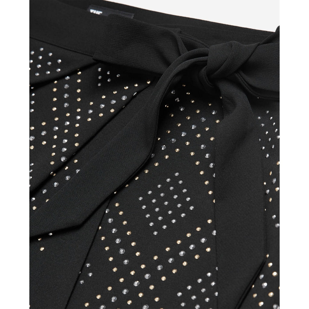 The Kooples - Jupe Portefeuille Taille Haute - Noir - Femme