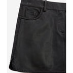 The Kooples - Minijupe En Cuir D’Agneau - Noir - Femme