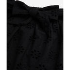 The Kooples - Jupe Patineuse En Broderie Anglaise Taille Haute - Noir - Femme