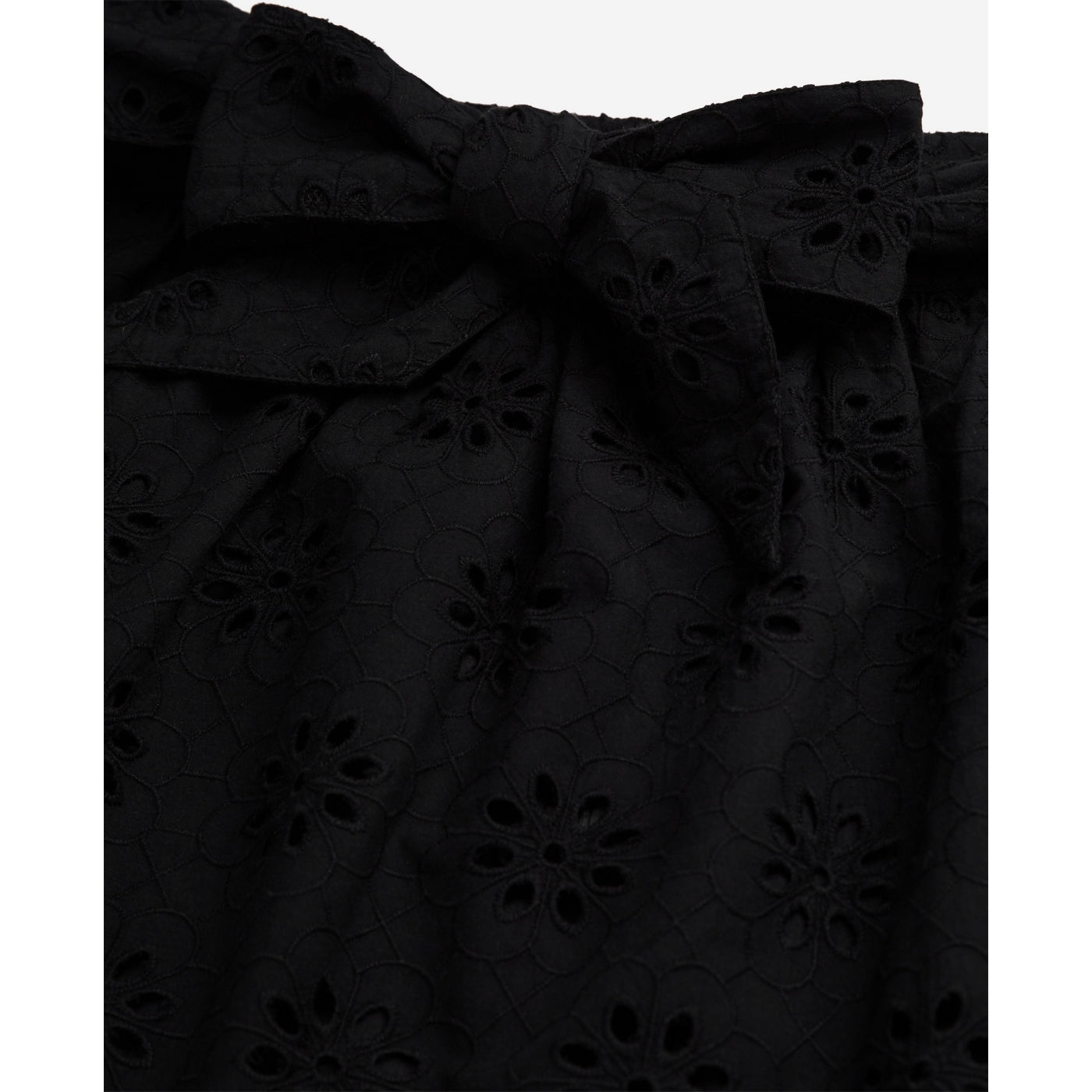 The Kooples - Jupe Patineuse En Broderie Anglaise Taille Haute - Noir - Femme