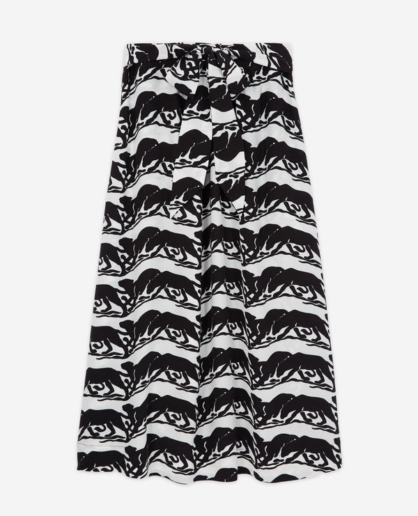 The Kooples - Jupe Longue - Noir Et Blanc - Femme