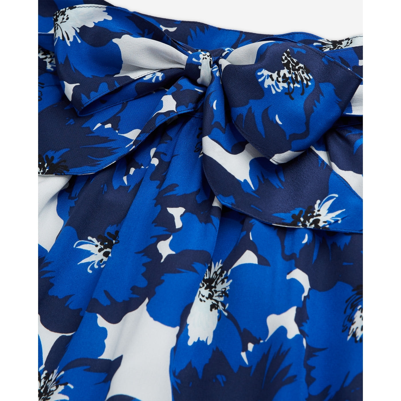 The Kooples - Minijupe Taille Haute En Soie - Bleu - Femme