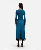 The Kooples - Jupe Midi - Bleu - Femme