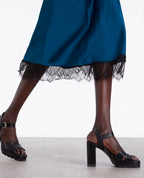 The Kooples - Jupe Midi - Bleu - Femme
