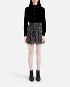 The Kooples - Jupe Patineuse - Noir - Femme