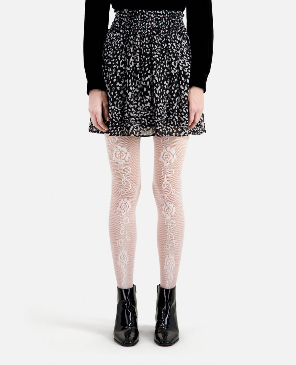 The Kooples - Jupe Patineuse - Noir - Femme