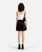 The Kooples - Jupe Portefeuille En Laine - Noir - Femme