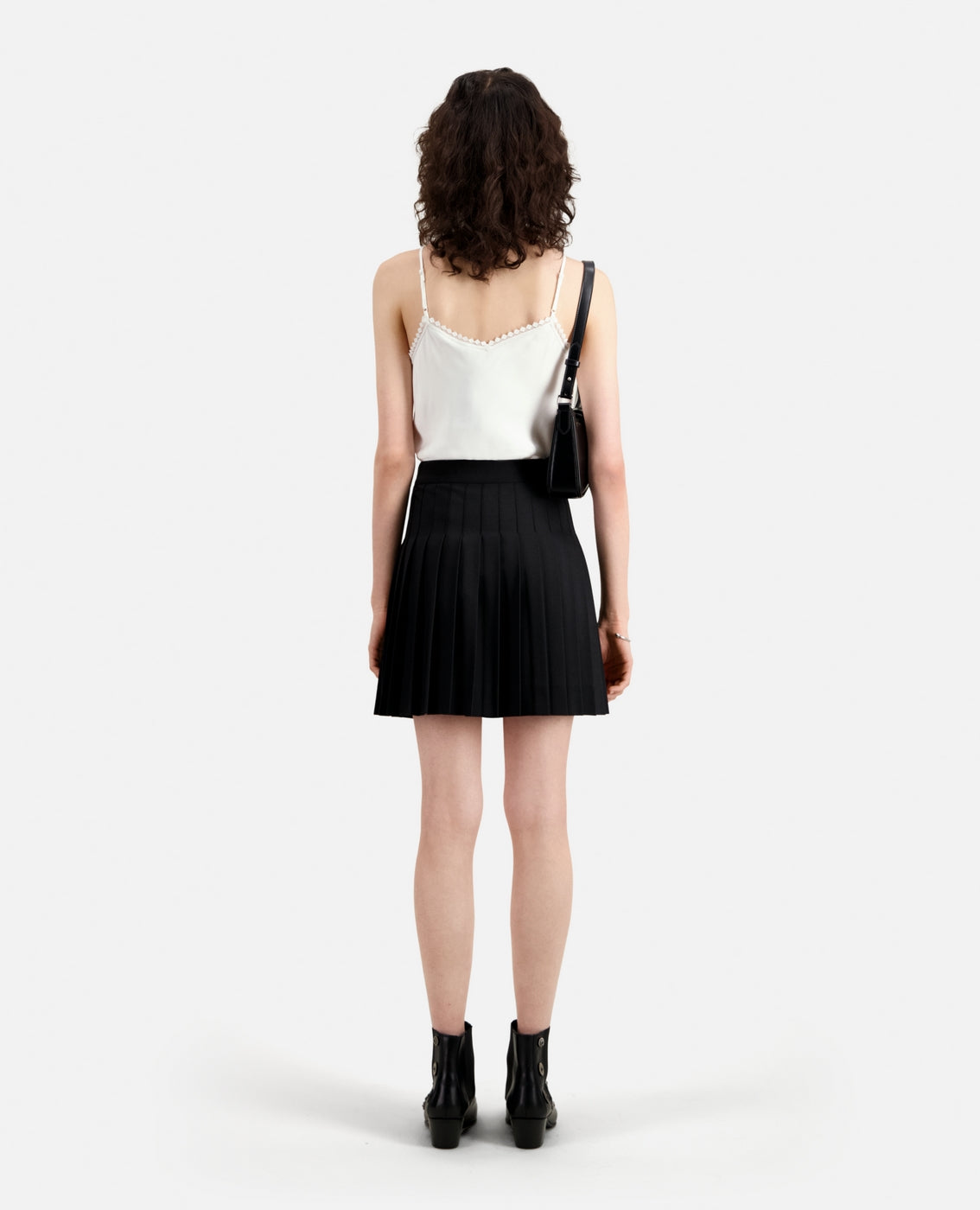 The Kooples - Jupe Portefeuille En Laine - Noir - Femme