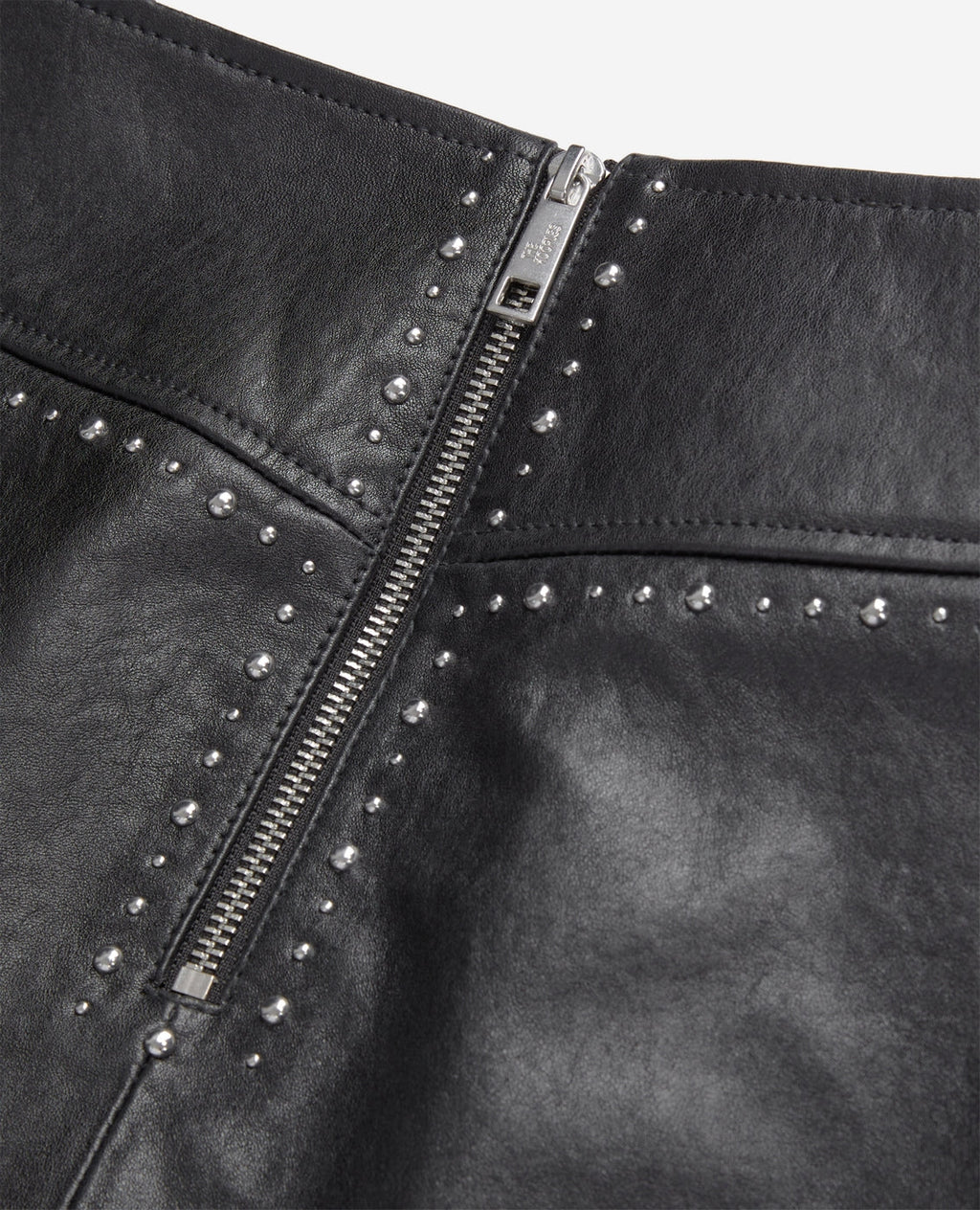 The Kooples - Minijupe En Cuir De Mouton - Noir - Femme