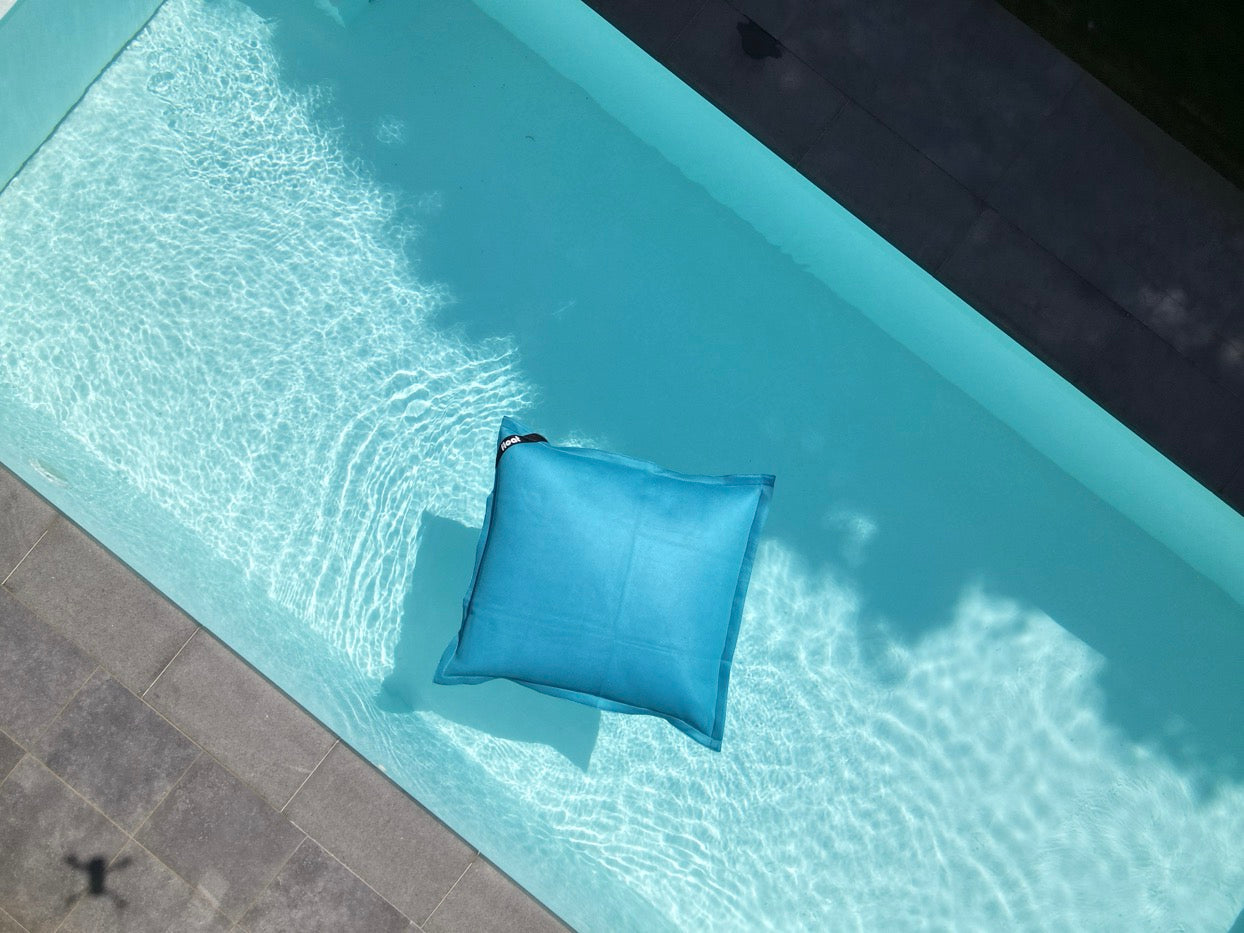 Pouf Flottant Beanbag Piscine - 130x130cm - Turquoise