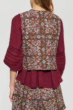 Gilet Flora - Brown
