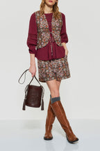 Gilet Flora - Brown