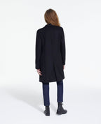 The Kooples - Manteau Long Ajuste Avec Col Crante - Femme