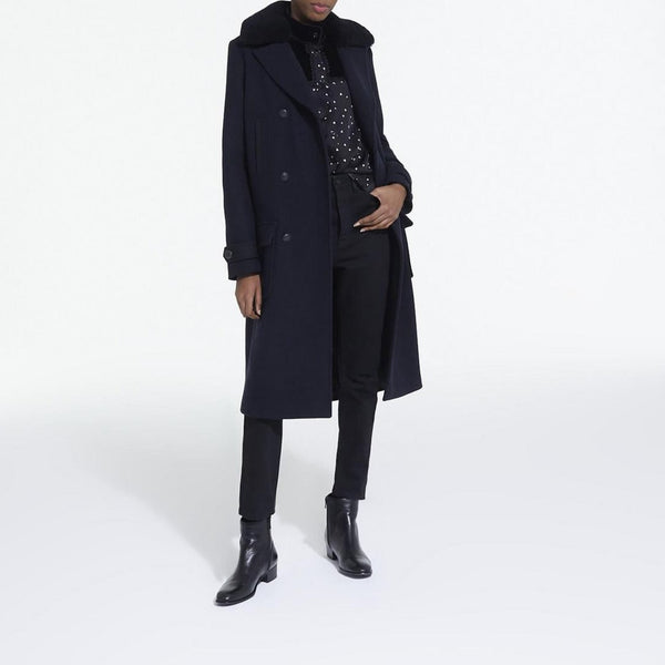 The Kooples - Manteau Long Croise Style Caban - Femme