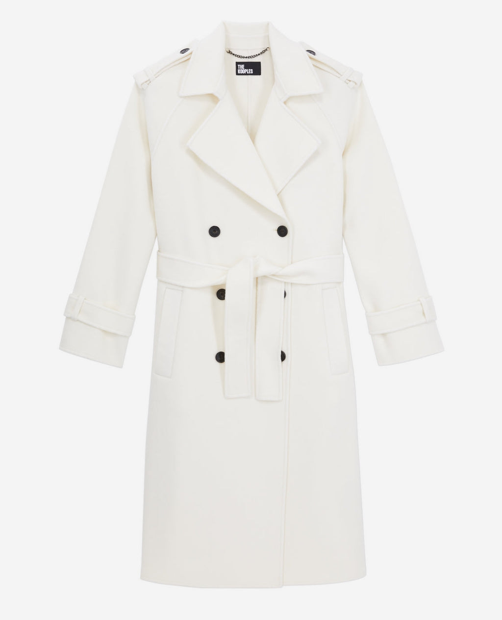 The Kooples - Manteau Longue En Laine Double Face - Femme
