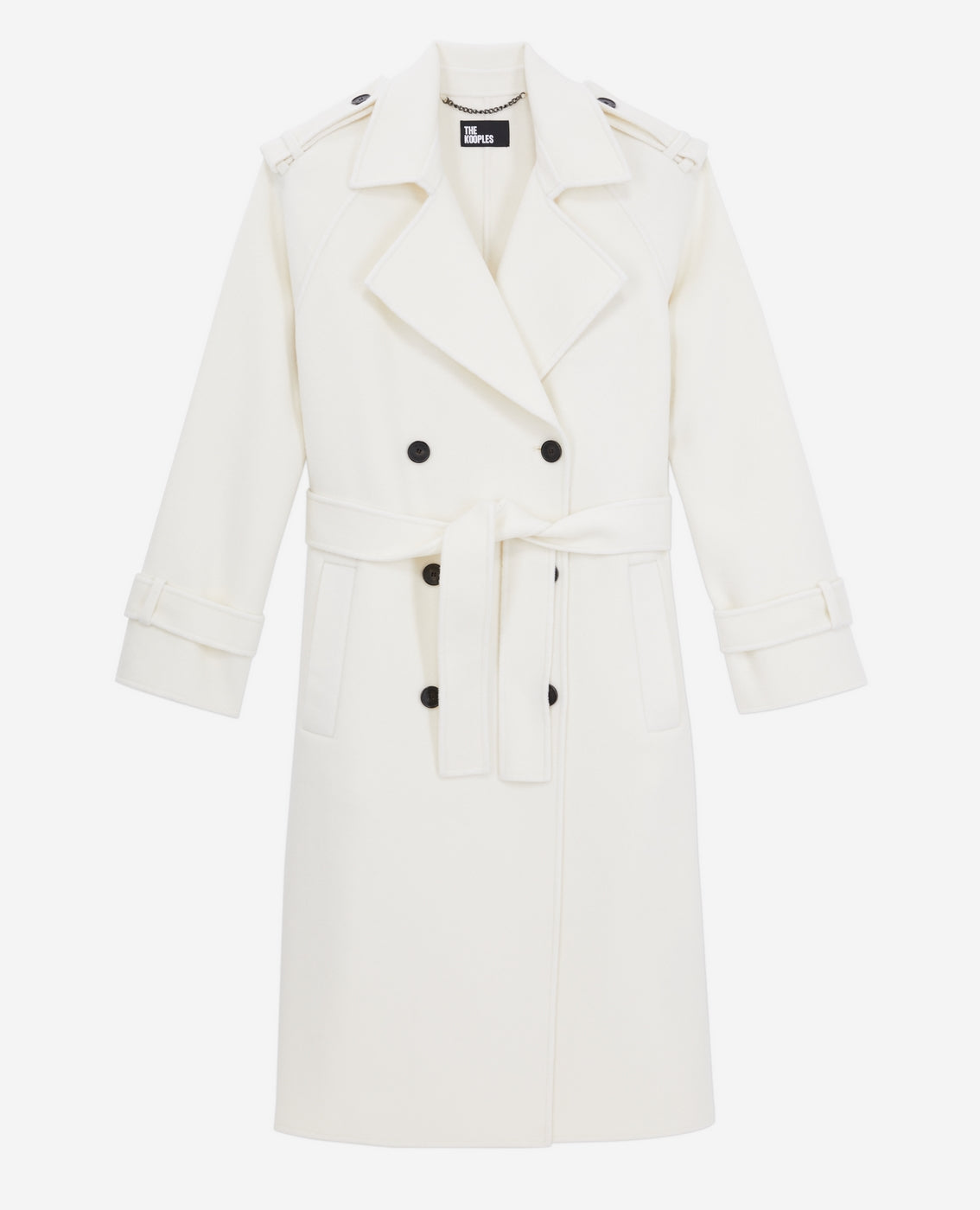 The Kooples - Manteau Longue En Laine Double Face - Femme