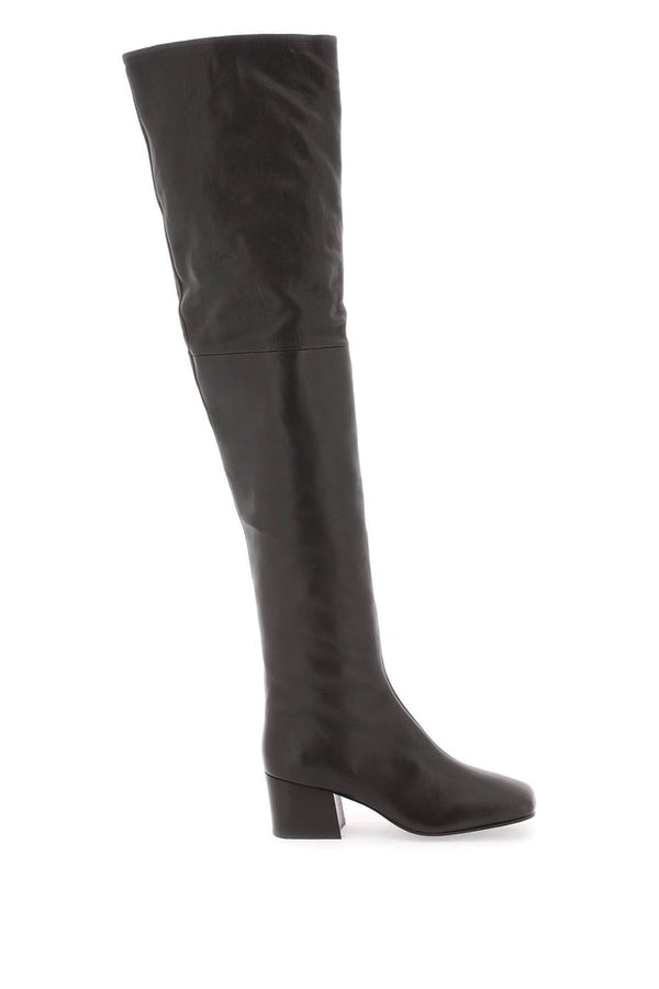 Lemaire - Bottes Lemaire Leather Cuissardes Boots
