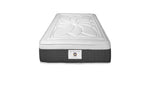 Fontainebleau - Ensemble Matelas + Sommier - Blanc/Gris
