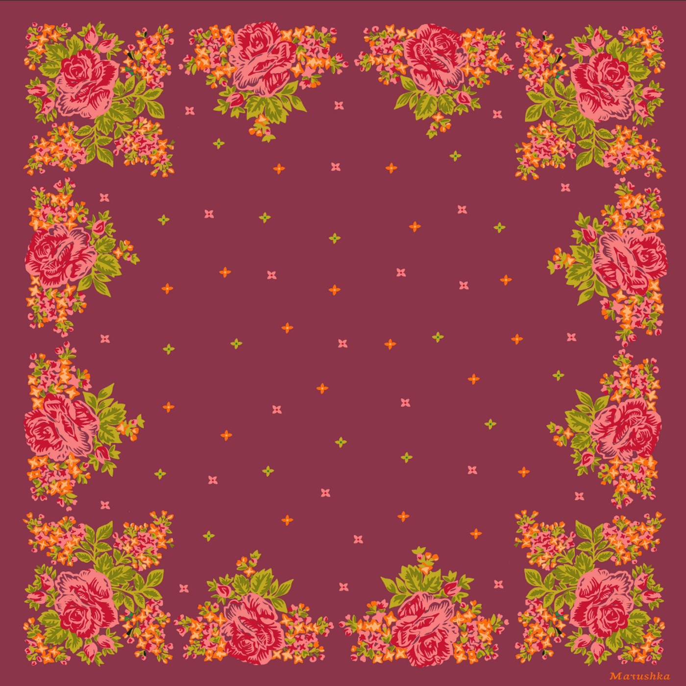 Foulard Elena - Rose