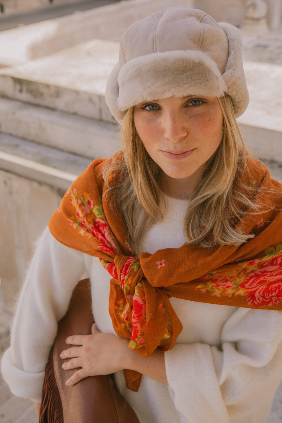 Foulard Elena - Marron