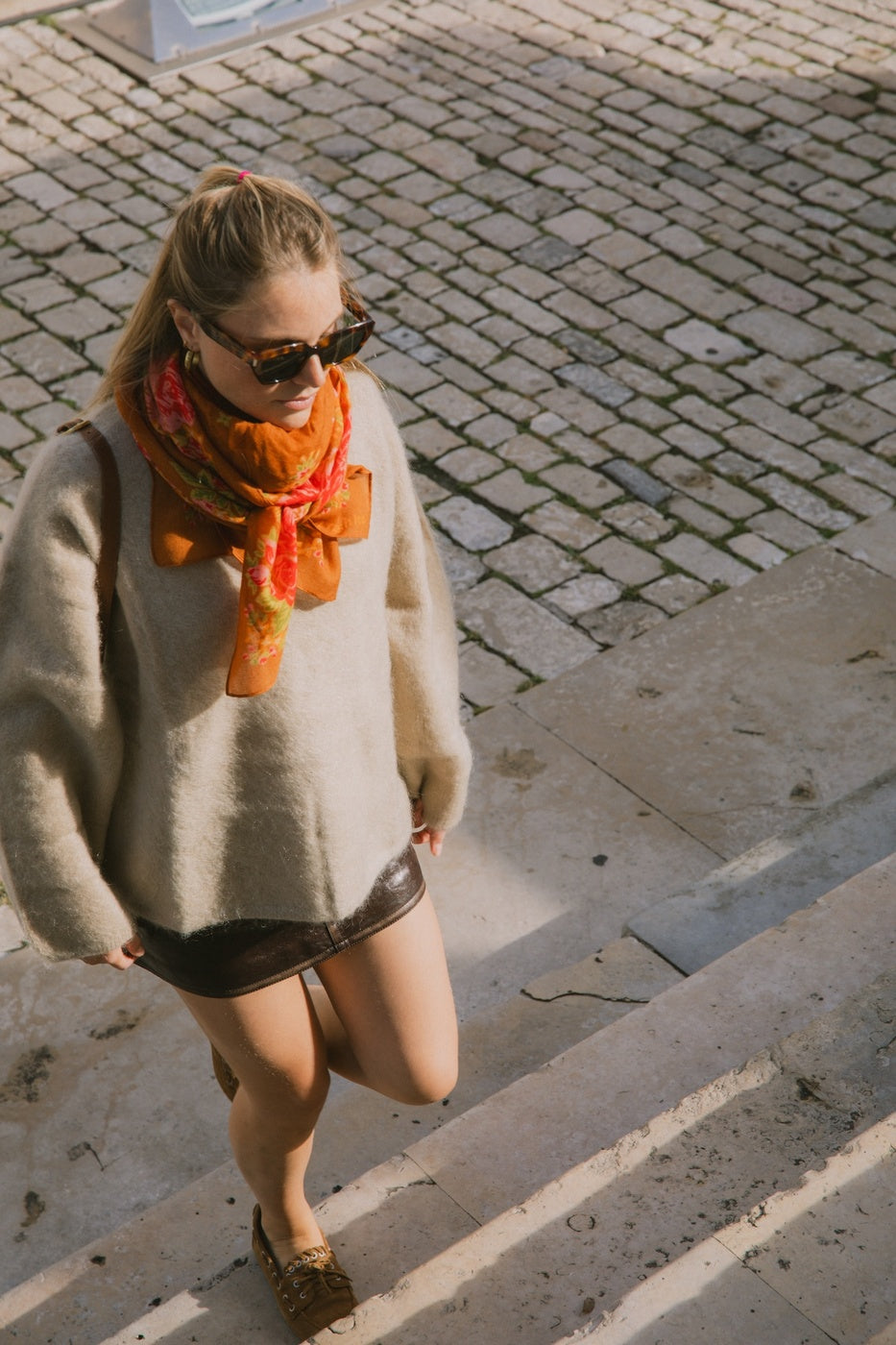 Foulard Elena - Marron