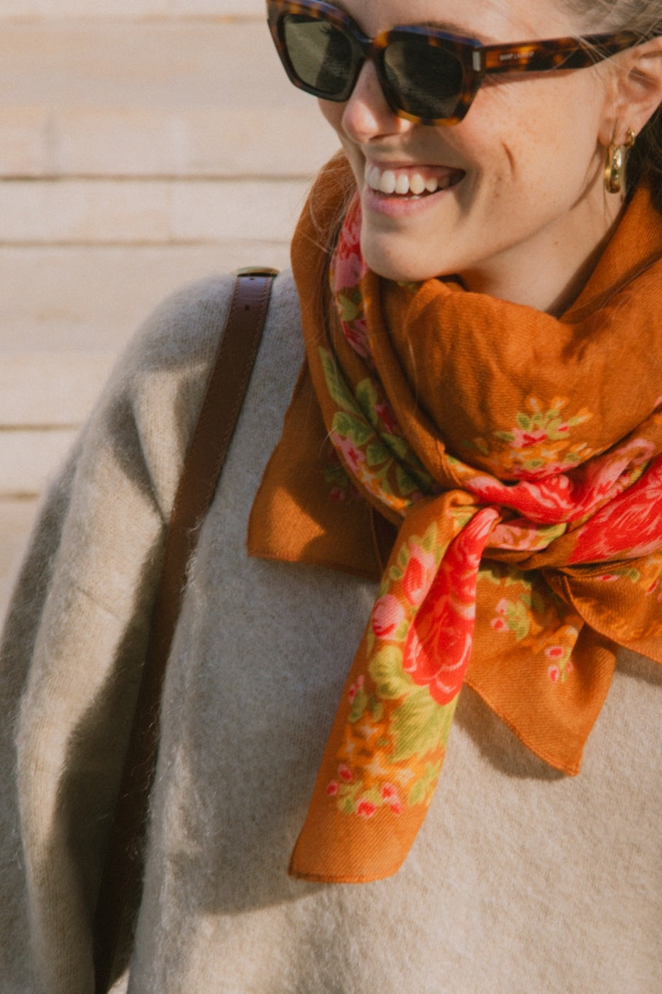 Foulard Elena - Marron