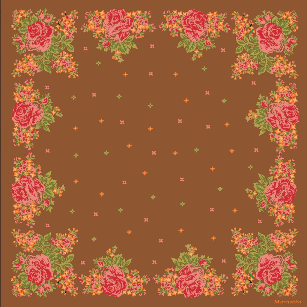 Foulard Elena - Marron