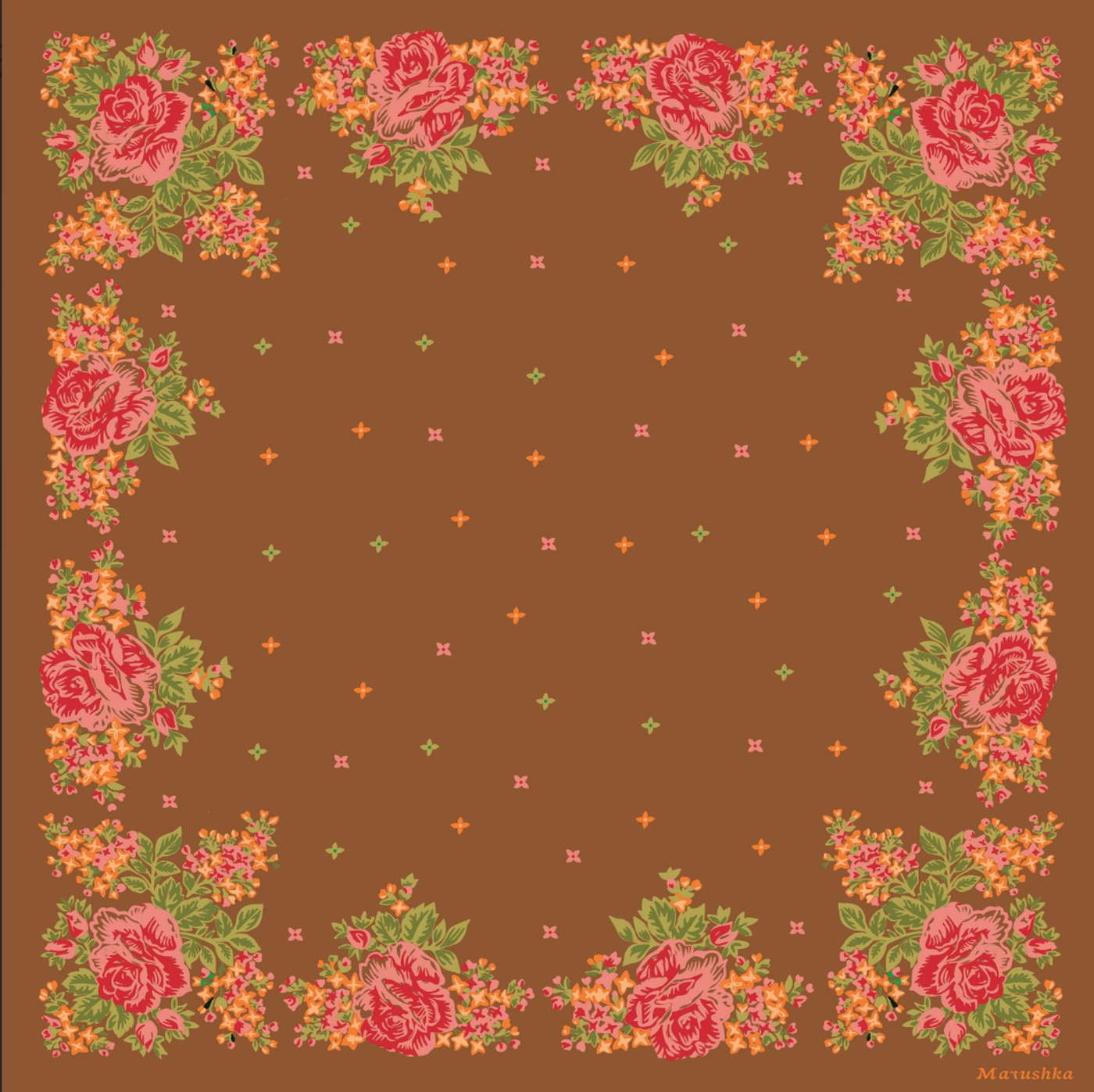Foulard Elena - Marron