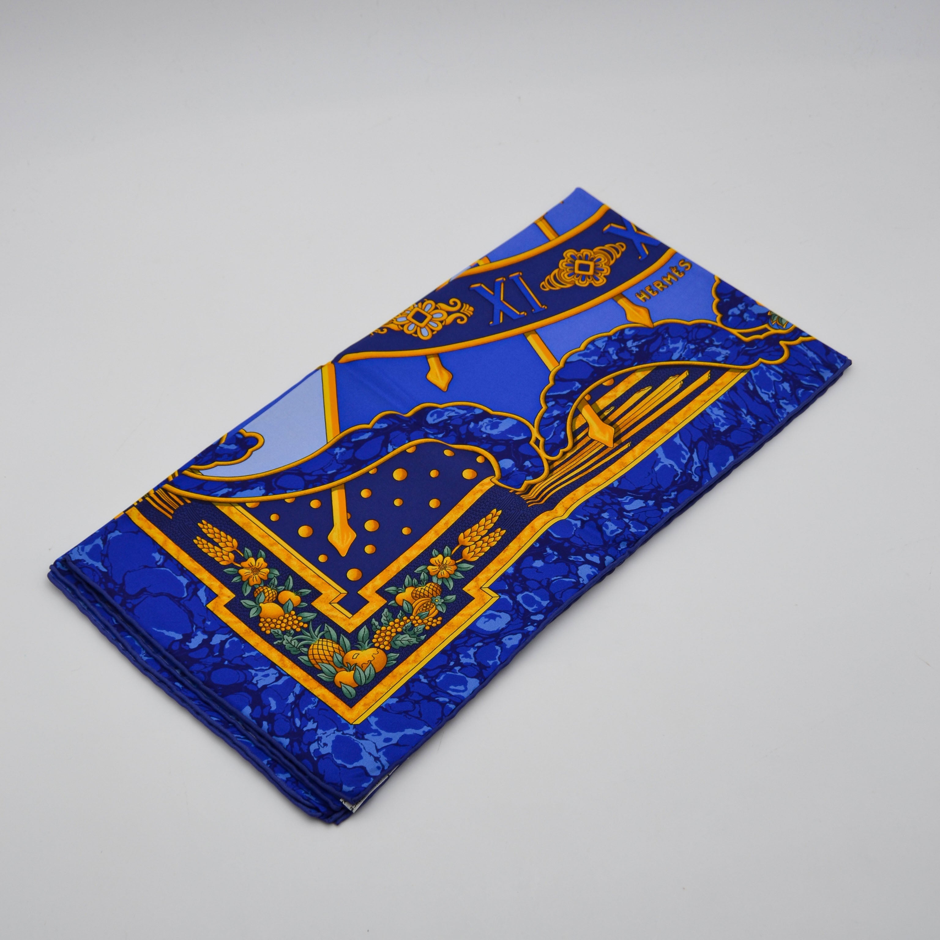 Foulard Hermès "Carpe Diem" Joachim Metz 1994