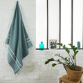 Fouta Chevrons - Bleu Canard