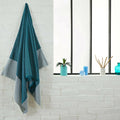 Fouta Nid D'Abeille - Bleu Canard