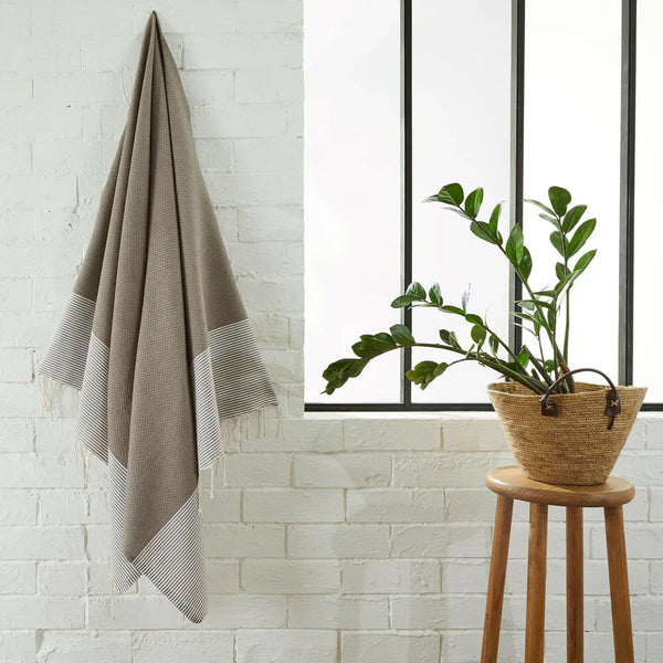 Fouta Nid D'Abeille - Taupe