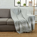 Fouta Xxl Classique - Gris Clair