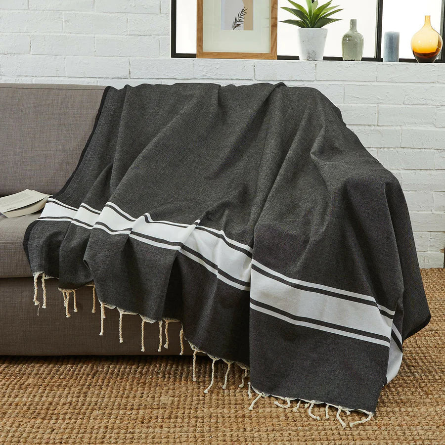Fouta Xxl Classique - Noir