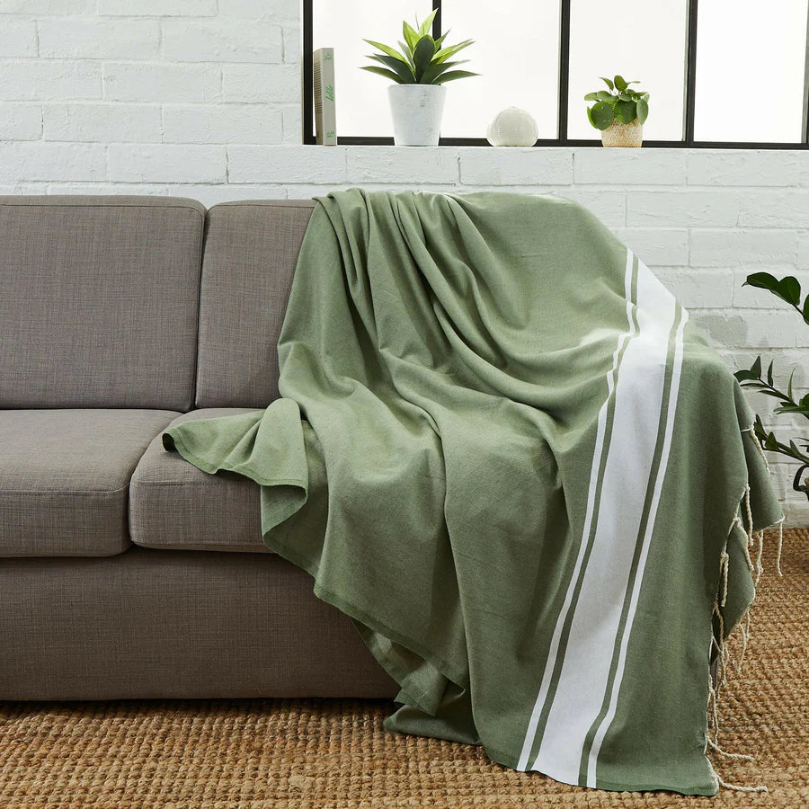 Fouta Xxl Classique - Vert Olive