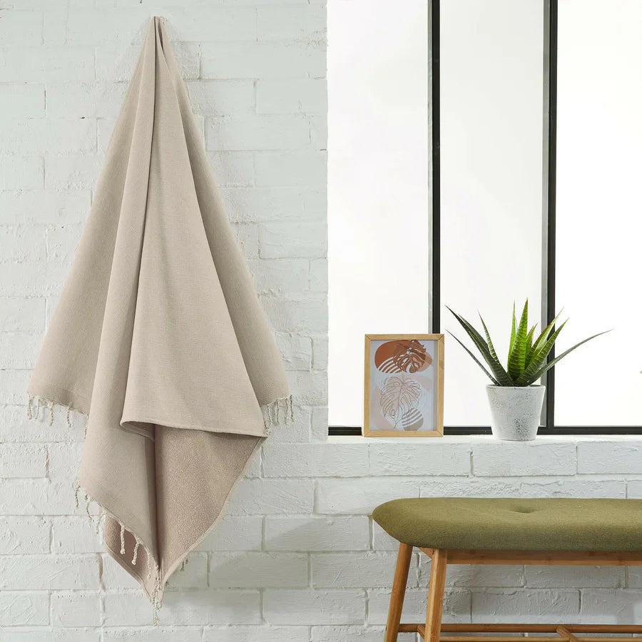 Fouta Doublée Éponge - Sahara