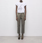 The Kooples - Pantalon Droit 7/8 - Kaki - Femme