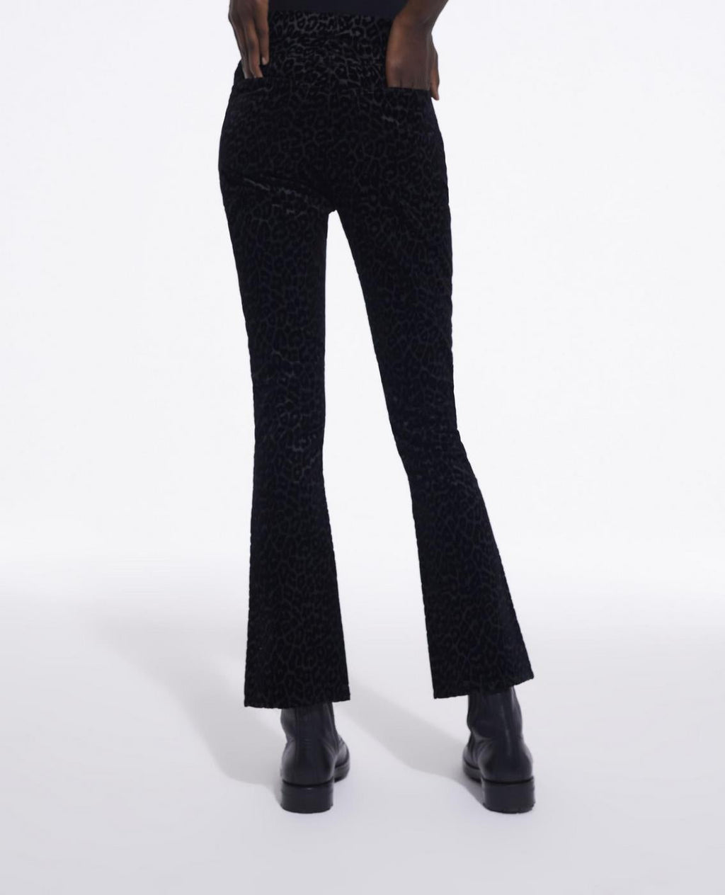 The Kooples - Pantalon Bootcut - Noir Et Gris Foncé - Femme
