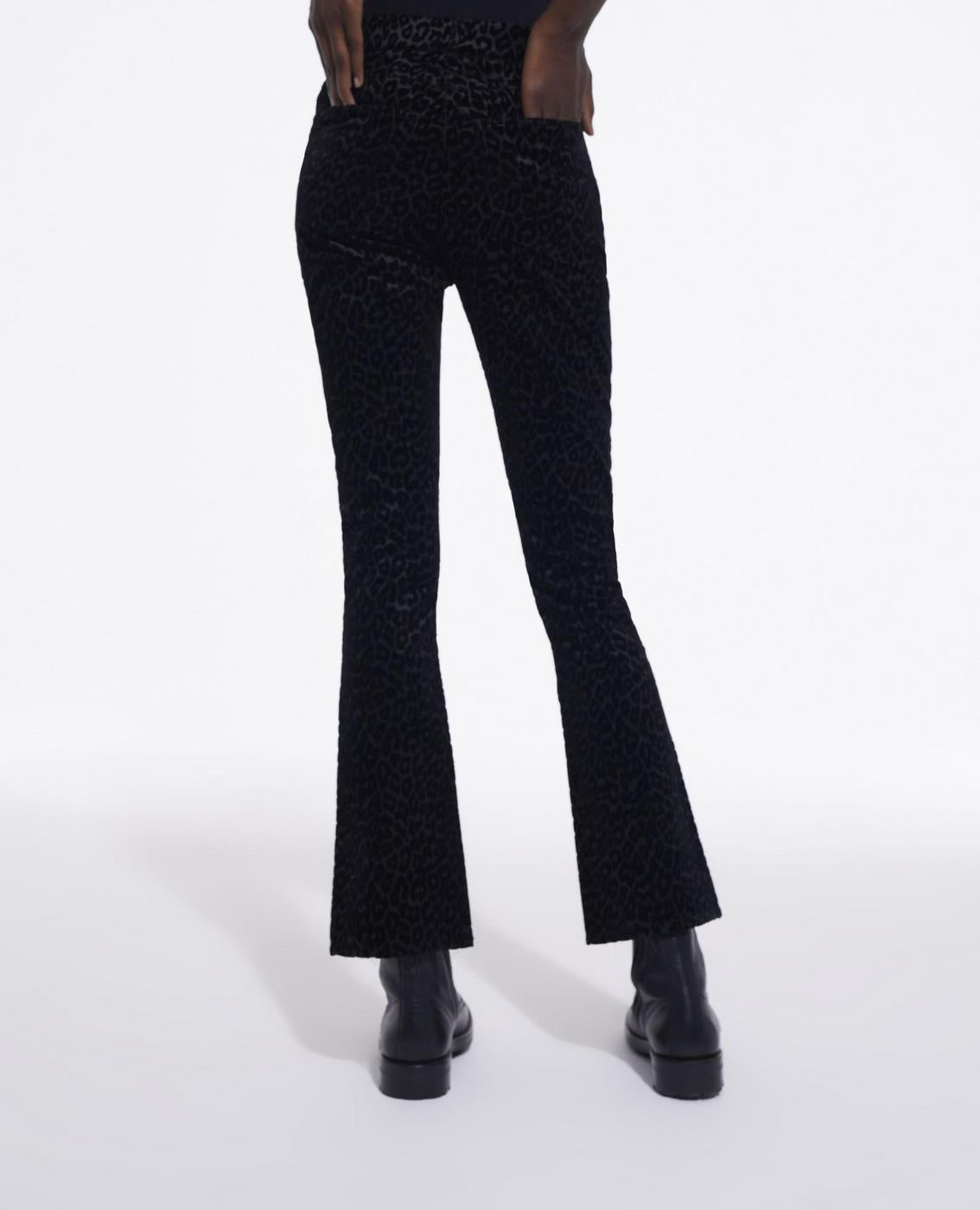 The Kooples - Pantalon Bootcut - Noir Et Gris Foncé - Femme