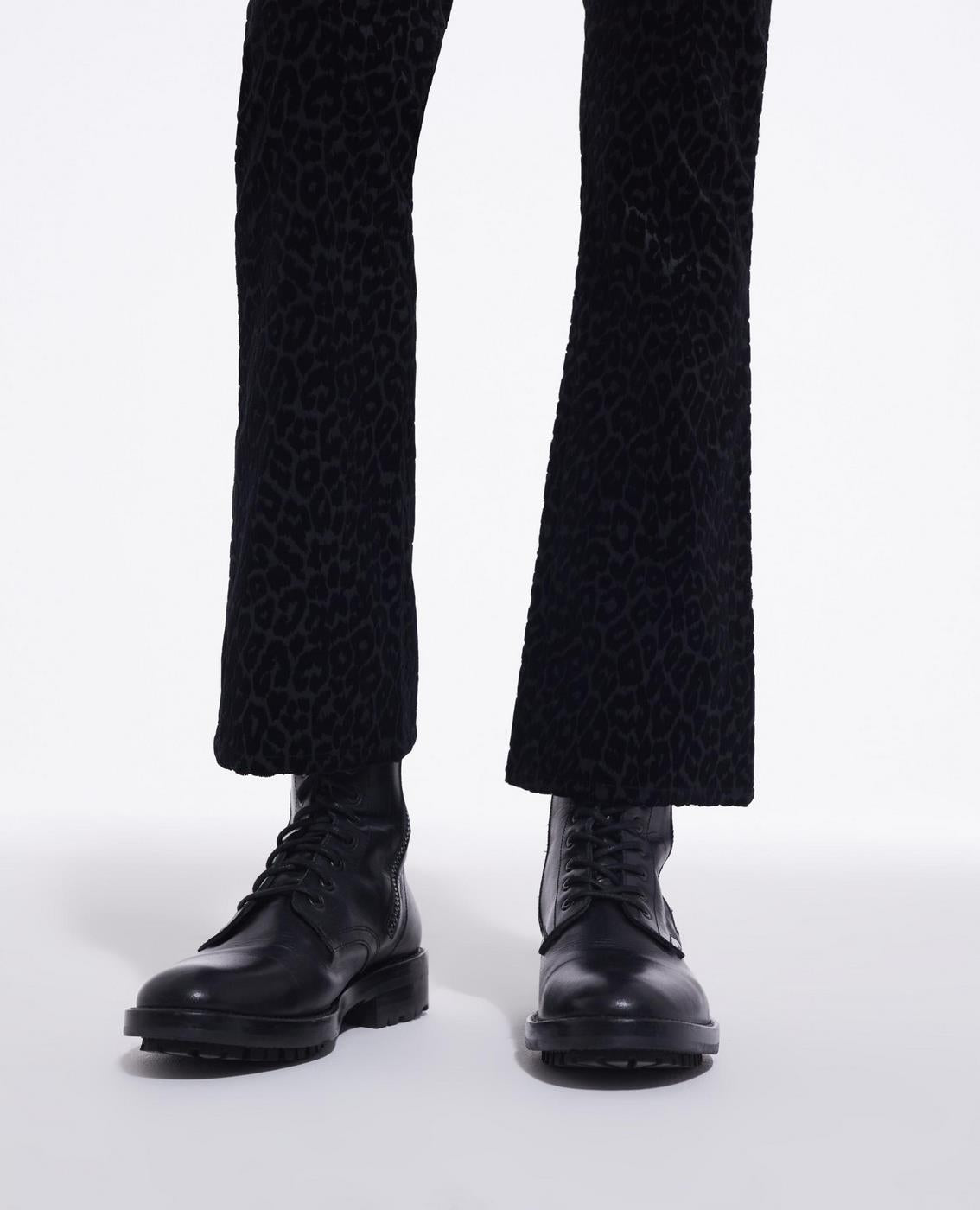 The Kooples - Pantalon Bootcut - Noir Et Gris Foncé - Femme