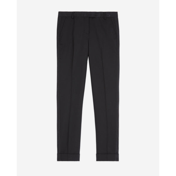 The Kooples - Pantalon Droit En Laine - Noir - Femme