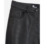 The Kooples - Pantalon Flare En Cuir D’Agneau - Noir - Femme