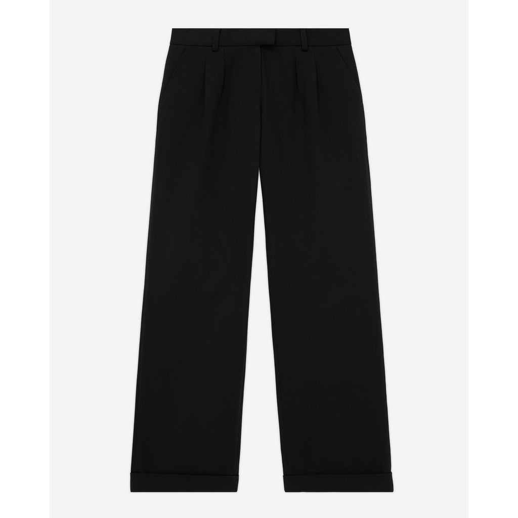 The Kooples - Pantalon Large - Noir - Femme