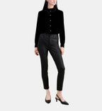 The Kooples - Pantalon En Cuir Stretch Coupe Slim - Femme