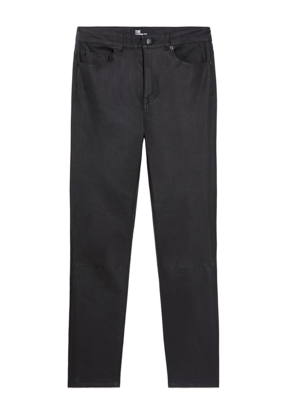 The Kooples - Pantalon En Cuir Stretch Coupe Slim - Femme