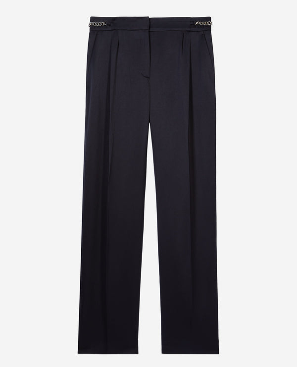 The Kooples - Pantalon A Pinces Fluide Avec Chaine