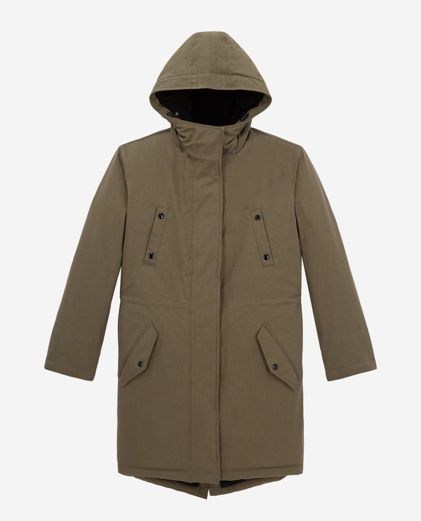 The Kooples - Parka Doublee De Faux Mouton - Femme